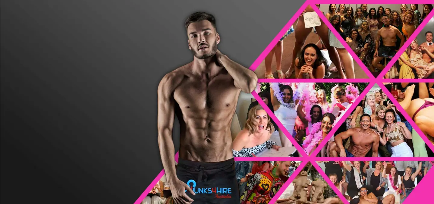 Hunks4hire Australia's Number 1 Hens Party Planners Website Banner Half